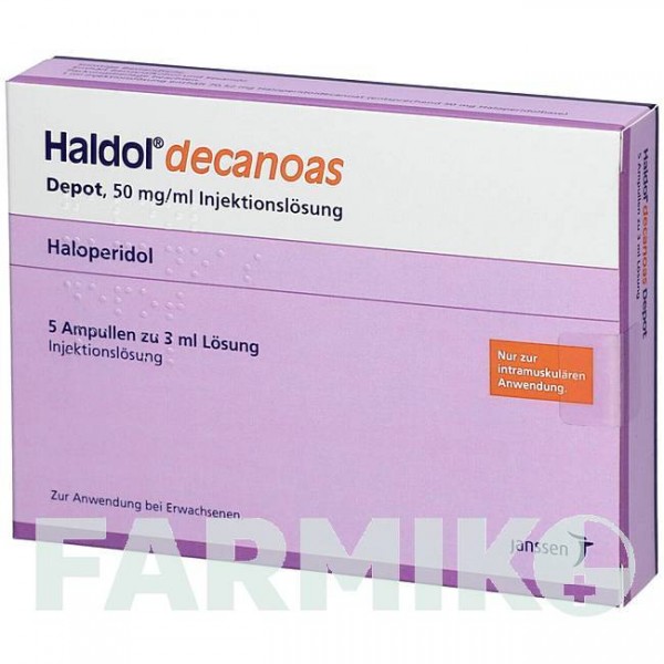 ГАЛДОЛ (HALDOL) 50 мг/мл розчин 5x3 мл - Галоперидол 1 0 1 CAREFARM