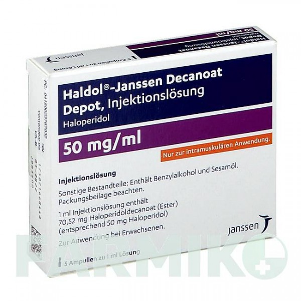 ГАЛДОЛ (HALDOL) 50 мг/мл раствор 5x1 мл - Галоперидол JANSSEN CILAG