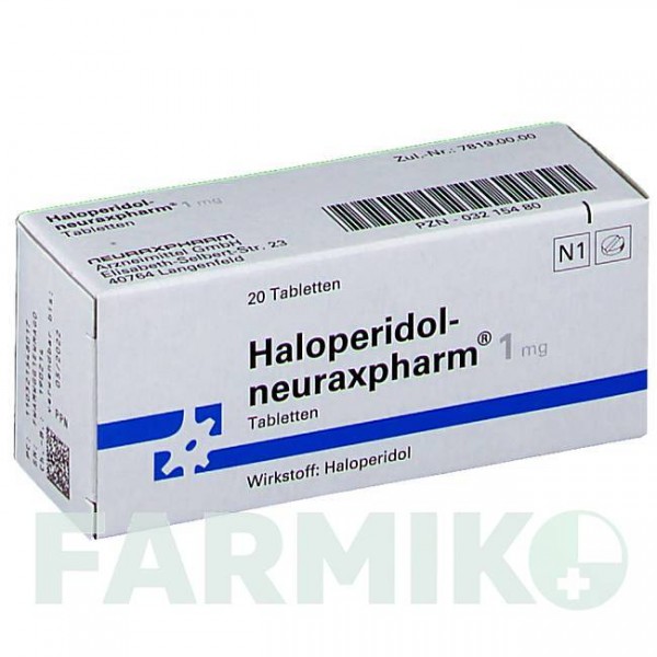 ГАЛОПЕРИДОЛ (HALOPERIDOL) 1 мг таблетки 20 шт - Галоперидол NEURAXPHARM