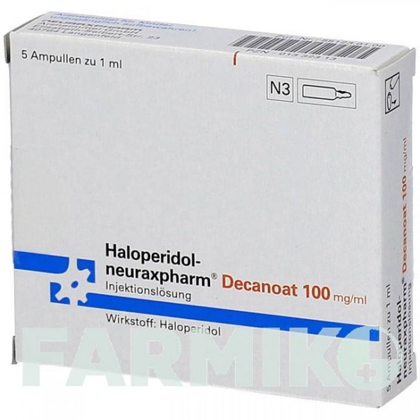 ГАЛОПЕРИДОЛ (HALOPERIDOL) 100 мг/мл розчин 1 мл - Галоперидол NEURAXPHARM