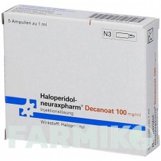 ГАЛОПЕРИДОЛ (HALOPERIDOL) 100 мг/мл розчин 5x1 мл - Галоперидол NEURAXPHARM
