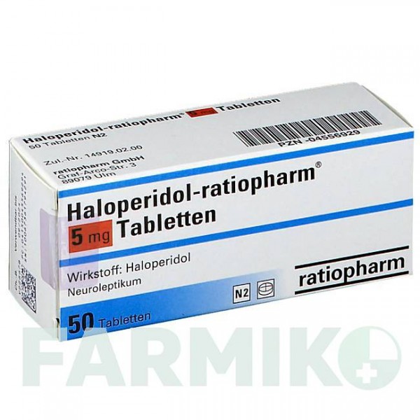 ГАЛОПЕРИДОЛ (HALOPERIDOL) 5 мг таблетки 50 шт - Галоперидол RATIOPHARM