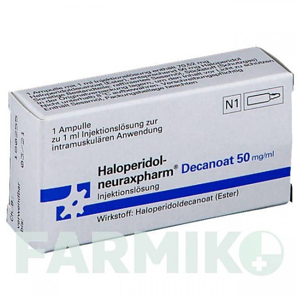 ГАЛОПЕРИДОЛ (HALOPERIDOL) 50 мг/мл розчин 1 мл - Галоперидол NEURAXPHARM