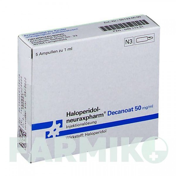 ГАЛОПЕРИДОЛ (HALOPERIDOL) 50 мг/мл раствор 5x1 мл - Галоперидол NEURAXPHARM