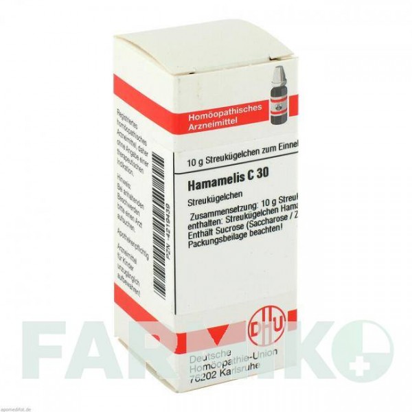 ХАМАМЕЛИС (HAMAMELIS) C 30 глобули 10 г - Гомеопатия DHU