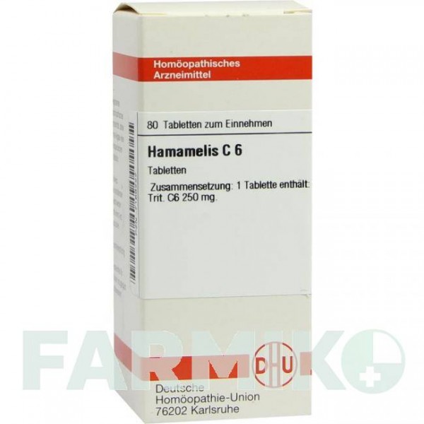 ХАМАМЕЛИС (HAMAMELIS) C 6 таблетки 80 шт - Гомеопатия DHU