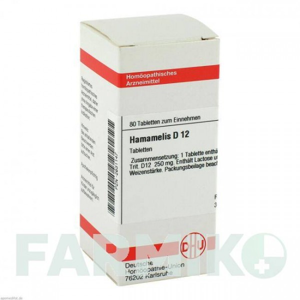 ХАМАМЕЛИС (HAMAMELIS) D 12 таблетки 80 шт - Гомеопатия DHU