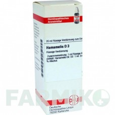 ХАМАМЕЛИС (HAMAMELIS) D 3 раствор 20 мл - Гомеопатия DHU