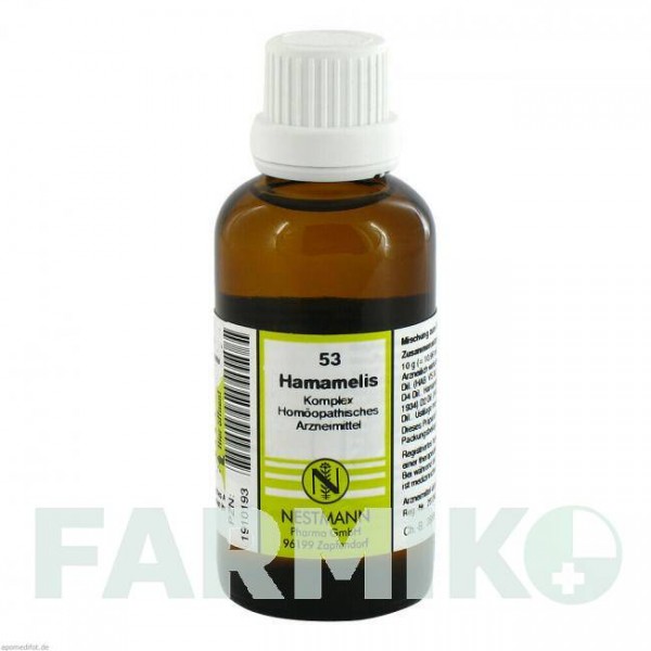 ХАМАМЕЛІС КОМПЛЕКС (HAMAMELIS KOMPLEX) розчин 50 мл - Гомеопатія NESTMANN PHARMA