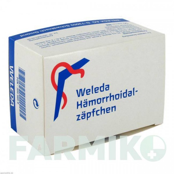 ГЕМОРРОЇДАЛ (HAMORRHOIDAL) супозиторії 50 шт - Активні речовини WELEDA