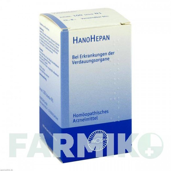ХАНОГЕПАН (HANOHEPAN) таблетки 100 шт - Гомеопатія HANOSAN