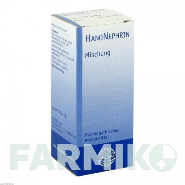 ХАНОНЕФРІН (HANONEPHRIN) рідина 50 мл - Гомеопатія HANOSAN