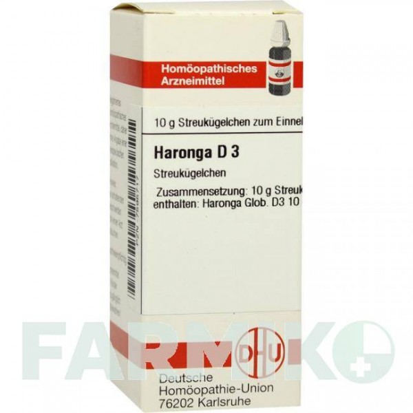 ХАРОНГА (HARONGA) D 3 глобули 10 г - Гомеопатия DHU