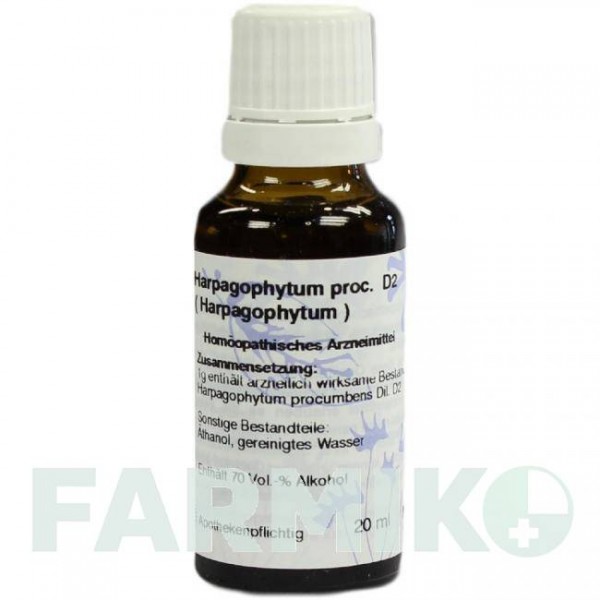 ГАРПАГОФИТУМ (HARPAGOPHYTUM) D 2 раствор 20 мл - Гомеопатия HANOSAN