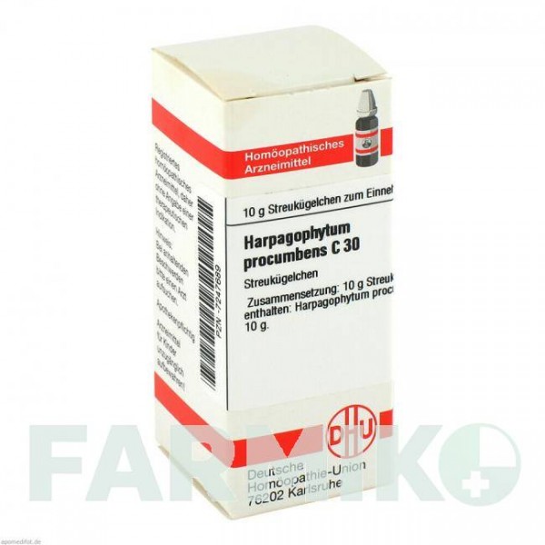 ХАРПАГОФИТУМ ПРОКУМБЕНС (HARPAGOPHYTUM PROCUMBENS) C 30 глобули 10 г - Гомеопатия DHU