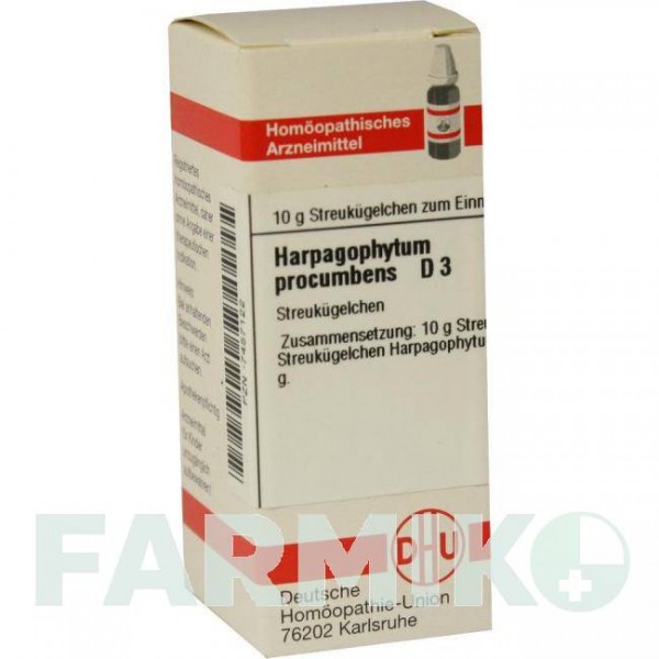 ХАРПАГОФИТУМ ПРОКУМБЕНС (HARPAGOPHYTUM PROCUMBENS) D 3 глобули 10 г - Гомеопатия DHU