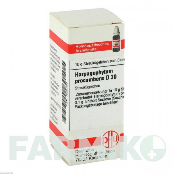 ХАРПАГОФИТУМ ПРОКУМБЕНС (HARPAGOPHYTUM PROCUMBENS) D 30 глобули 10 г - Гомеопатия DHU