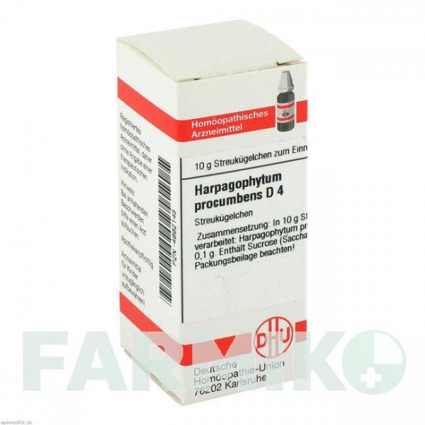 ХАРПАГОФИТУМ ПРОКУМБЕНС (HARPAGOPHYTUM PROCUMBENS) D 4 глобули 10 г - Гомеопатия DHU