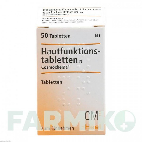 ХАУТФУНКТИОНСТАБЛЕТТЕН (HAUTFUNKTIONSTABLETTEN) таблетки 50 шт - Гомеопатия BIOLOGISCHE HEILMITTEL HEEL