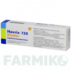 ХАВРИКС (HAVRIX) суспензия 1x0,5 мл - Гепатит А инактивированный вирус GLAXOSMITHKLINE