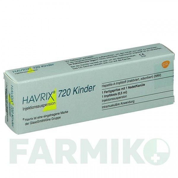 ХАВРИКС (HAVRIX) суспензия 0,5 мл - Гепатит А инактивированный вирус KOHLPHARMA