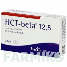 ГХТ (HCT) 12,5 таблетки 30 шт - Гидрохлоротиазид BETAPHARM