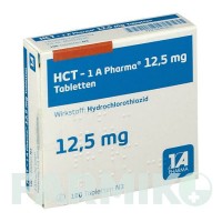 ГХТ (HCT) 12,5 мг таблетки 100 шт - Гідрохлоротіазид 1 A PHARMA