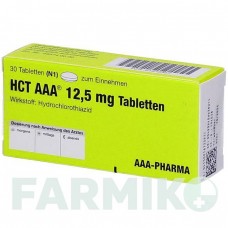 ГХТ (HCT) 12,5 мг таблетки 30 шт - Гідрохлоротіазид AAA - PHARMA