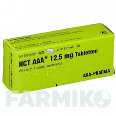 ГХТ (HCT) 12,5 мг таблетки 50 шт - Гідрохлоротіазид AAA - PHARMA