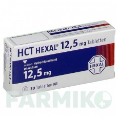 ГХТ (HCT) 12,5 мг таблетки 30 шт - Гидрохлоротиазид HEXAL