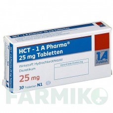 ГХТ (HCT) 25 мг таблетки 30 шт - Гидрохлоротиазид 1 A PHARMA
