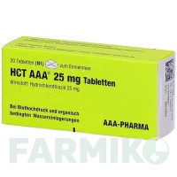 ГХТ (HCT) 25 мг таблетки 30 шт - Гідрохлоротіазид AAA - PHARMA