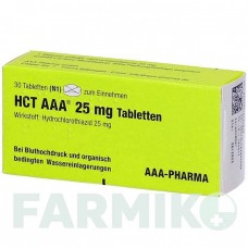 ГХТ (HCT) 25 мг таблетки 30 шт - Гідрохлоротіазид AAA - PHARMA