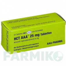 ГХТ (HCT) 25 мг таблетки 50 шт - Гідрохлоротіазид AAA - PHARMA