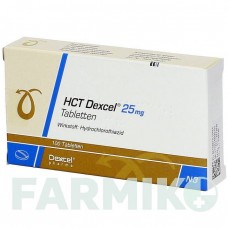ГХТ (HCT) 25 мг таблетки 100 шт - Гидрохлоротиазид DEXCEL PHARMA
