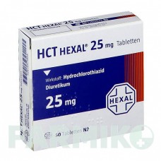 ГХТ (HCT) 25 мг таблетки 50 шт - Гидрохлоротиазид HEXAL