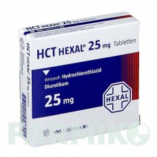 ГХТ (HCT) 25 мг таблетки 100 шт - Гидрохлоротиазид HEXAL