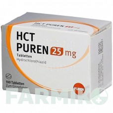 ГХТ (HCT) 25 мг таблетки 100 шт - Гідрохлоротіазид PUREN PHARMA