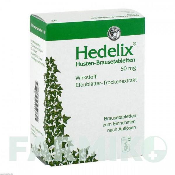 ГЕДЕЛИКС (HEDELIX) таблетки 20 шт - Листья плюща KREWEL MEUSELBACH