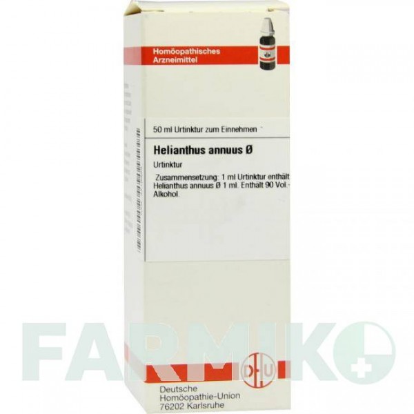 ГЕЛИАНТУС АННУУС (HELIANTHUS ANNUUS) D 1 раствор 50 мл - Гомеопатия DHU
