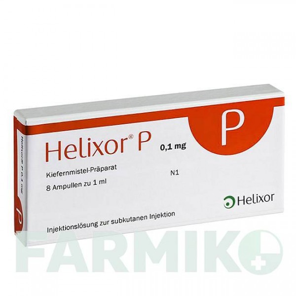 ХЕЛИКСОР (HELIXOR) 0,1 мг ампулы 8 шт - Омела HELIXOR HEILMITTEL
