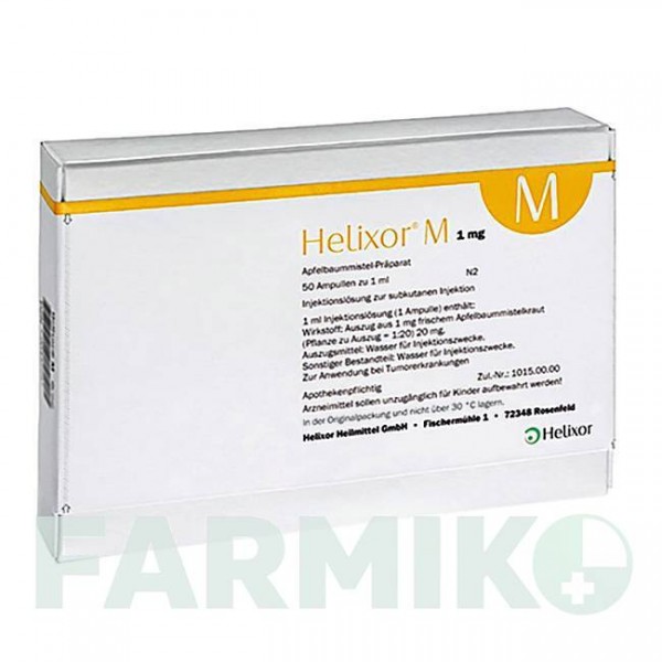 ХЕЛИКСОР (HELIXOR) 1 мг ампулы 50 шт - Омела HELIXOR HEILMITTEL