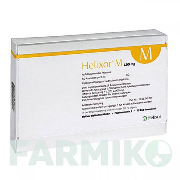 ХЕЛИКСОР (HELIXOR) 100 мг ампулы 50 шт - Омела HELIXOR HEILMITTEL