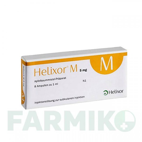 ХЕЛИКСОР (HELIXOR) 5 мг ампулы 8 шт - Омела HELIXOR HEILMITTEL