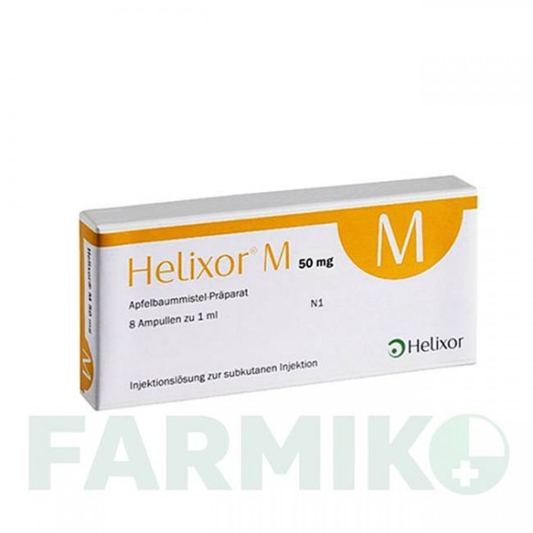 ХЕЛИКСОР (HELIXOR) 50 мг ампулы 8 шт - Омела HELIXOR HEILMITTEL