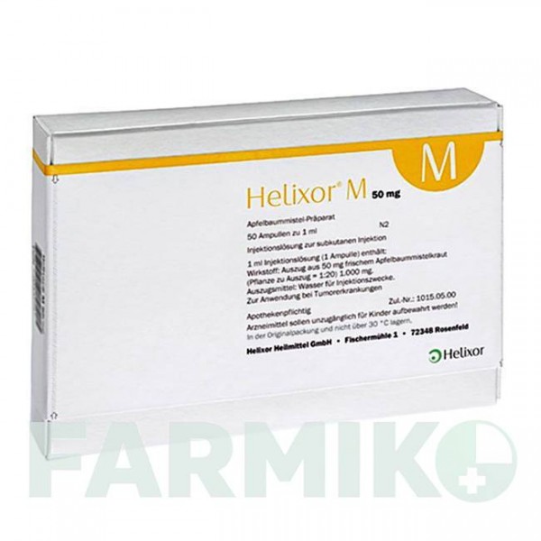 ХЕЛИКСОР (HELIXOR) 50 мг ампулы 50 шт - Омела HELIXOR HEILMITTEL