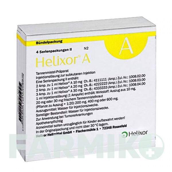 ХЕЛИКСОР (HELIXOR) ампулы 4x7 шт - Омела HELIXOR HEILMITTEL