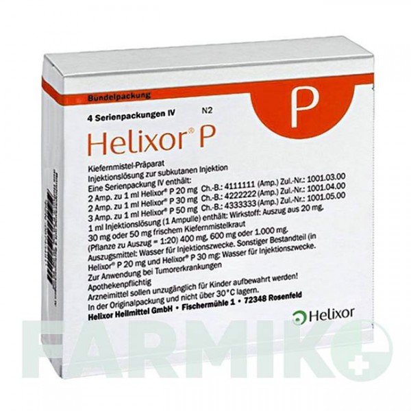ХЕЛИКСОР (HELIXOR) ампулы 4x7 шт - Омела HELIXOR HEILMITTEL