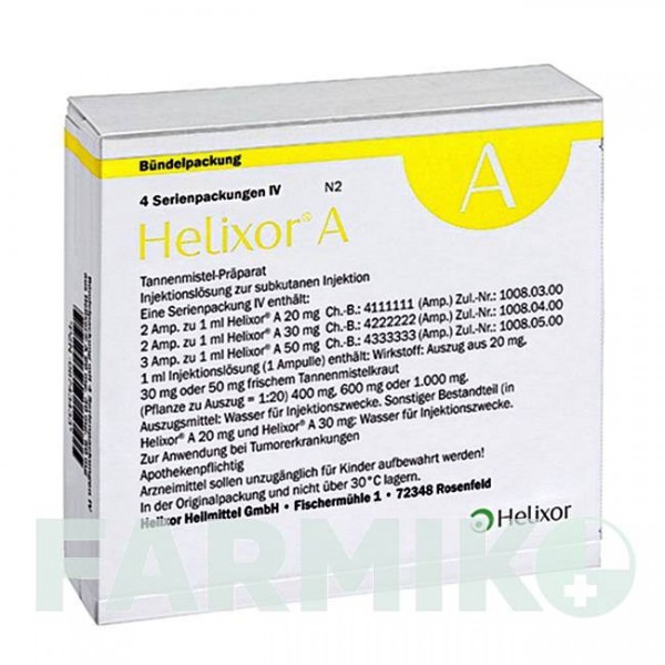 ХЕЛИКСОР (HELIXOR) ампулы 4x7 шт - Омела HELIXOR HEILMITTEL