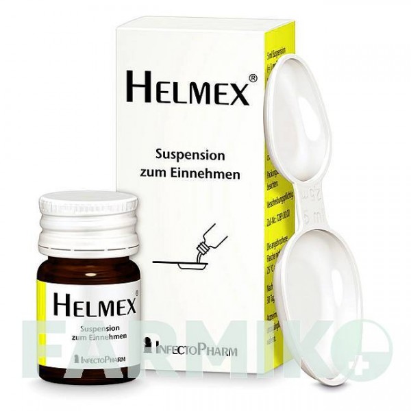 ХЕЛМЕКС (HELMEX) суспезия 50 мл - Пирантел INFECTOPHARM